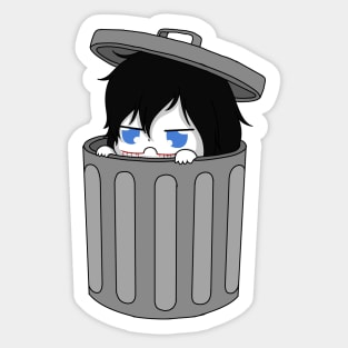 jeff the trash Sticker